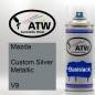 Preview: Mazda, Custom Silver Metallic, V9: 400ml Sprühdose, von ATW Autoteile West.